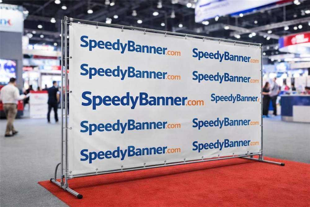 Step and repeat backdrop banner for events