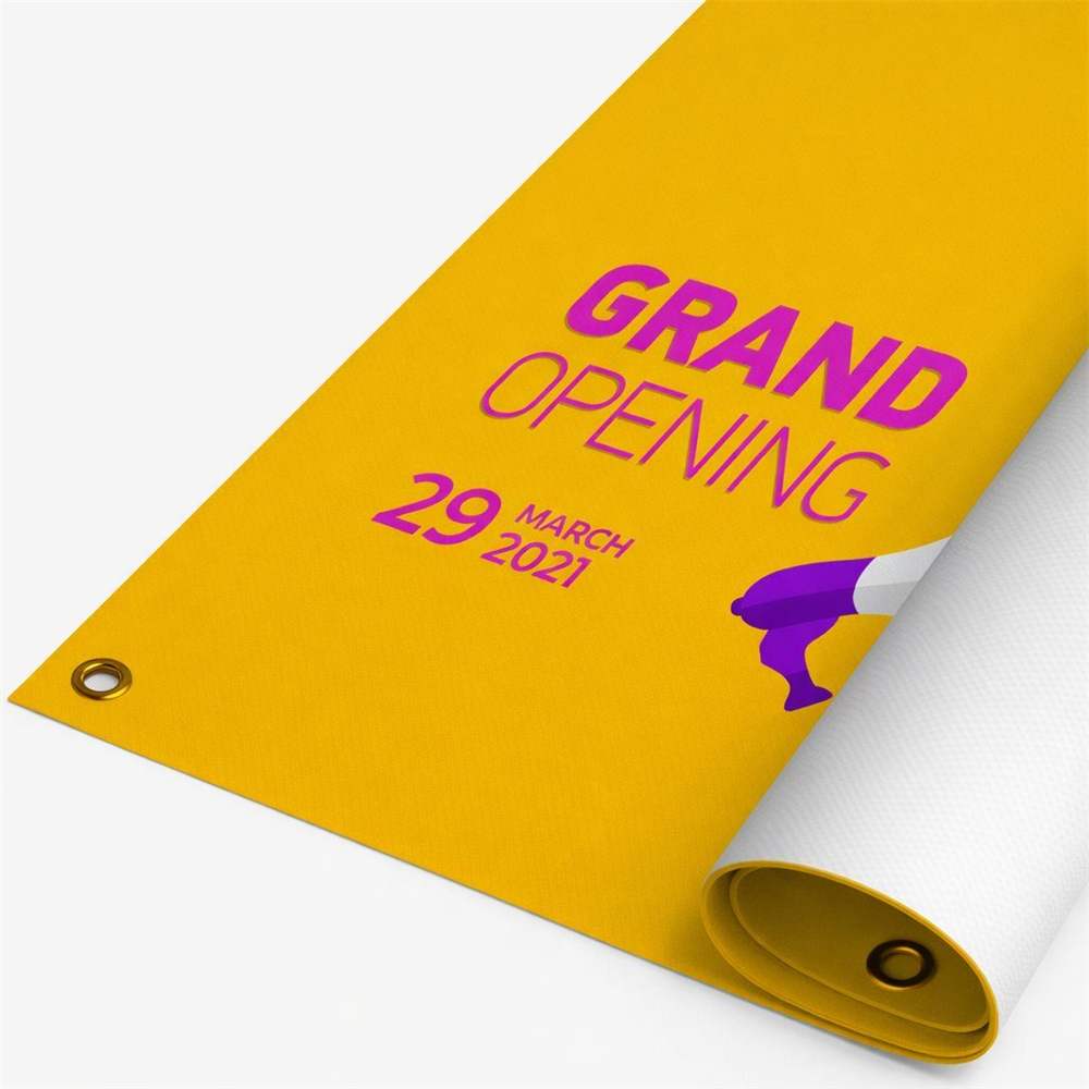 Custom Vinyl Banner Example - Rolled
