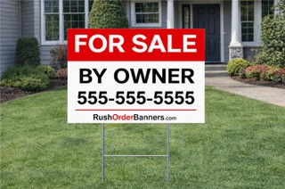 For Sale By Owner Yard Sign